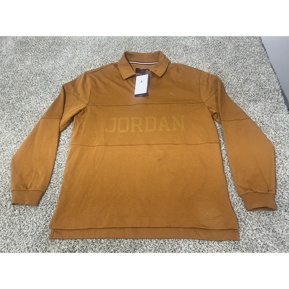 Nike Other - Nike Jordan Essentials Men's Long-Sleeve Rugby Top Size M FV7261-228 Loose Fit